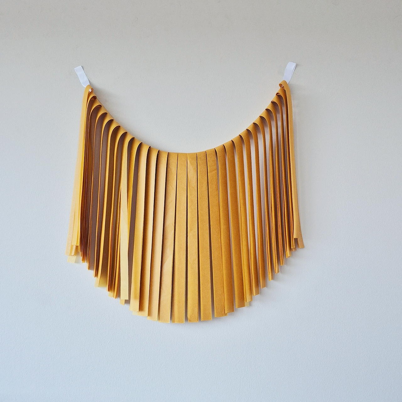 GUIRNALDA MONOCOLOR MOSTAZA XXL JUMBO