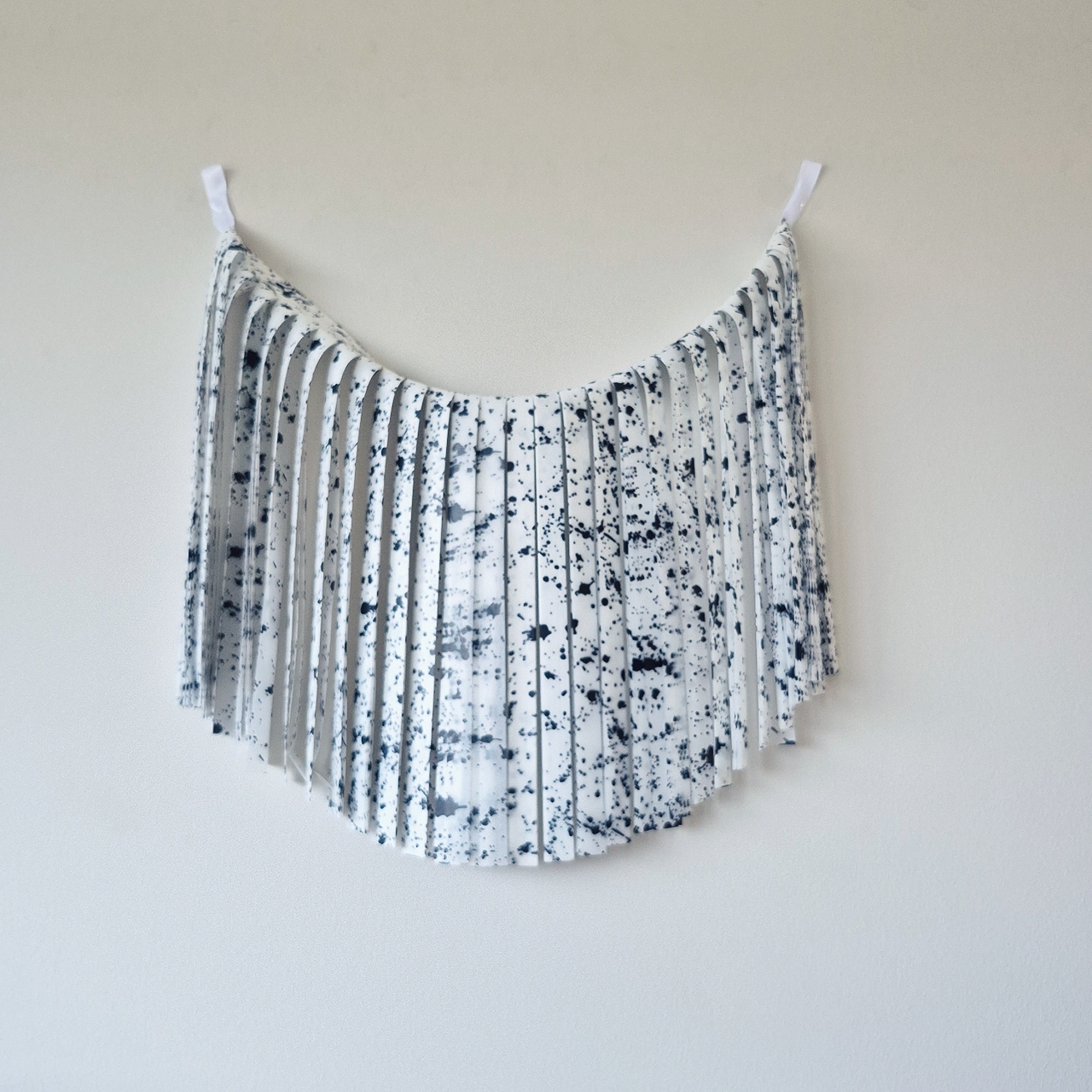 GUIRNALDA MONOCOLOR BLANCO SPLASH NEGRO XXL JUMBO