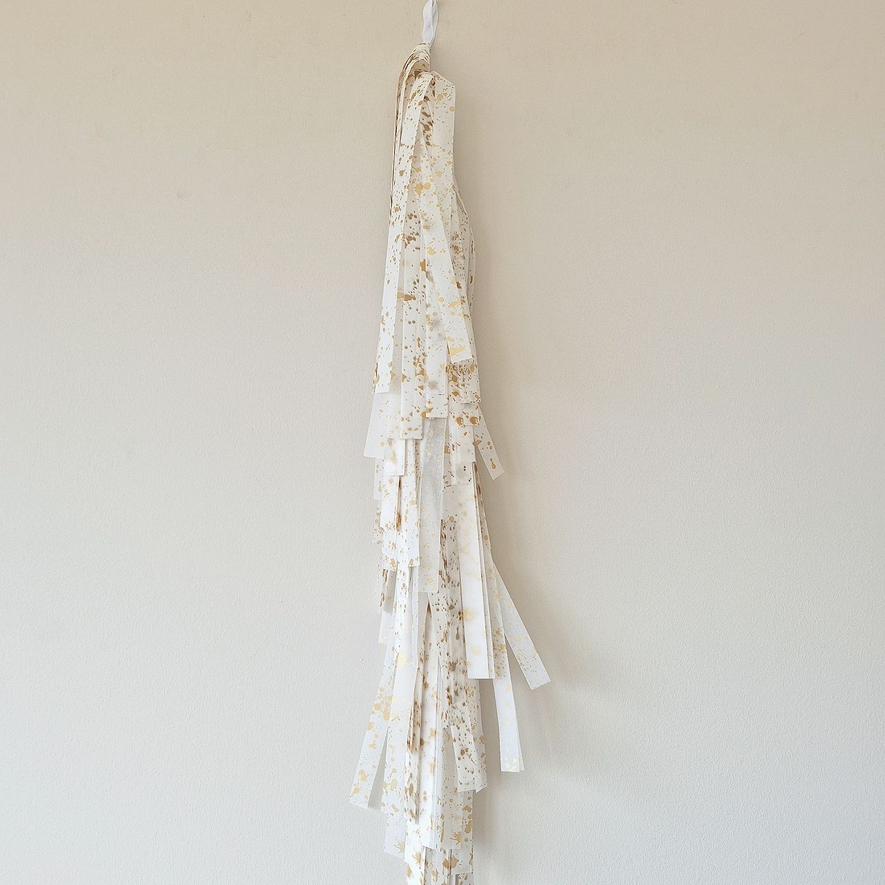 GUIRNALDA MONOCOLOR BLANCO SPLASH ORO XXL JUMBO