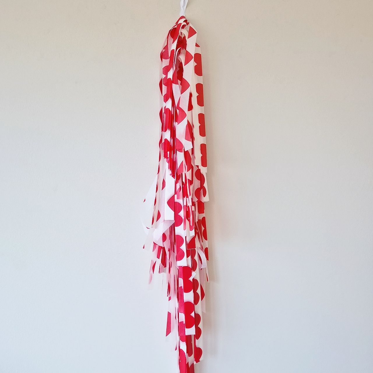 GUIRNALDA MONOCOLOR CORAZON ROJO BLANCO XXL JUMBO