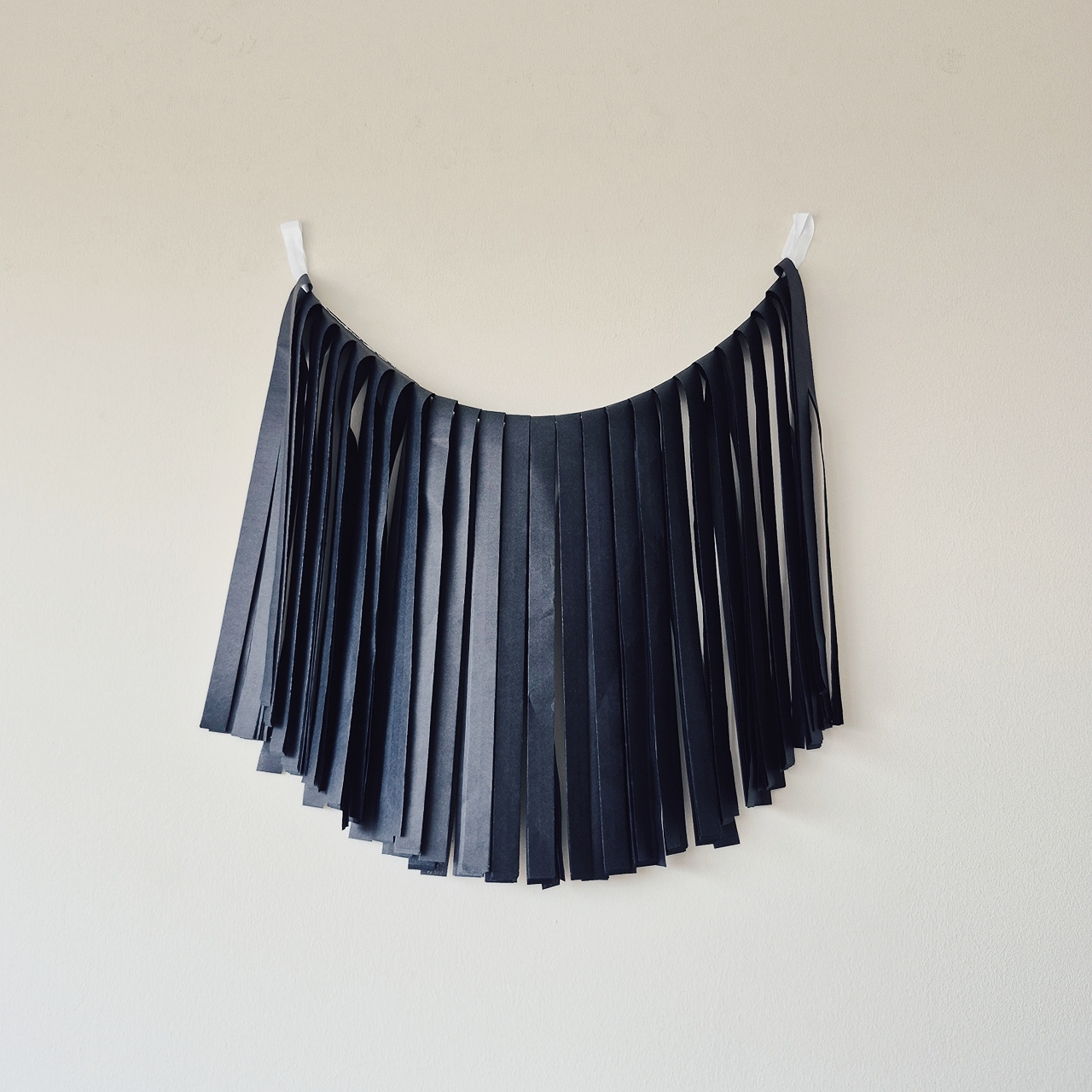 GUIRNALDA MONOCOLOR NEGRO XXL JUMBO