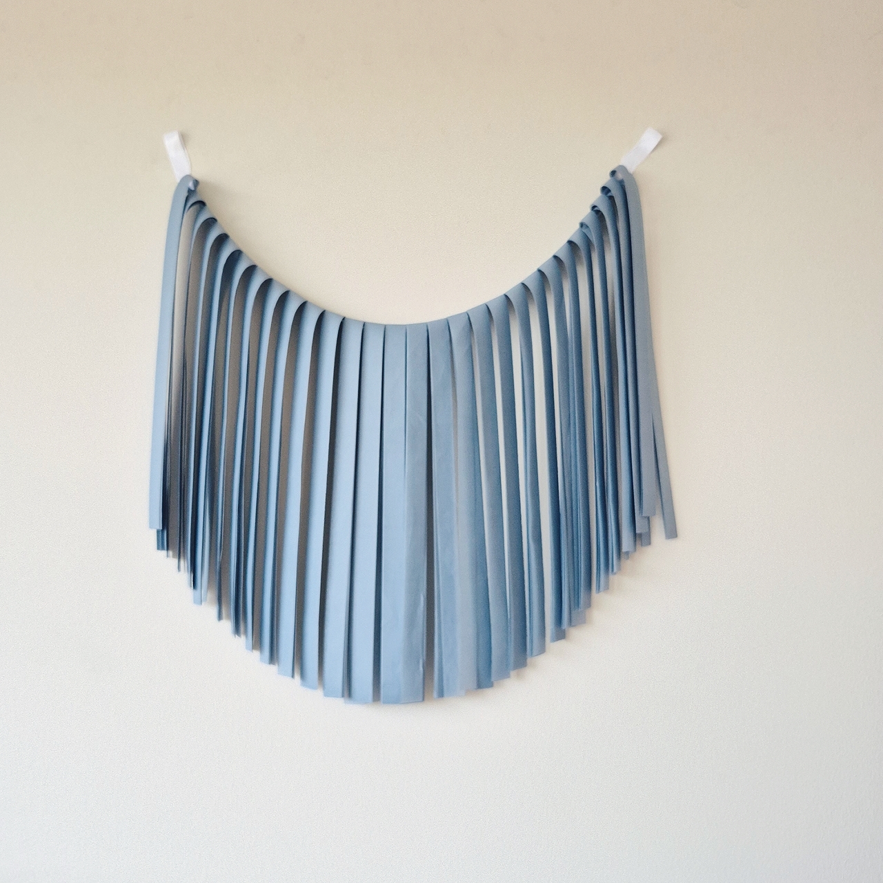 GUIRNALDA MONOCOLOR AZUL EMPOLVADO OSCURO XXL JUMBO