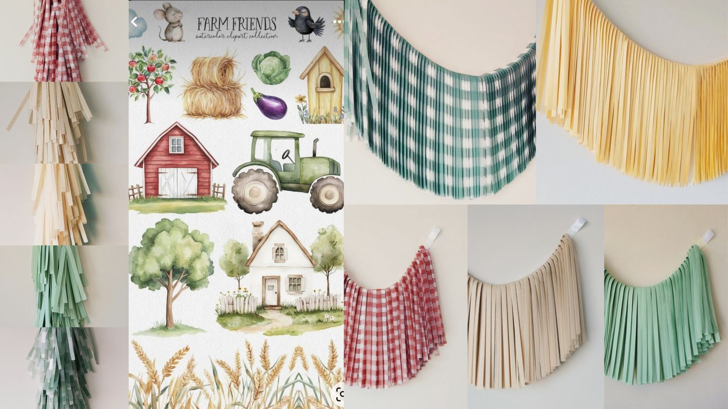 PACK ESPECIAL CLIENTE GRANJA VINTAGE PASTEL VARIADA MARFIL