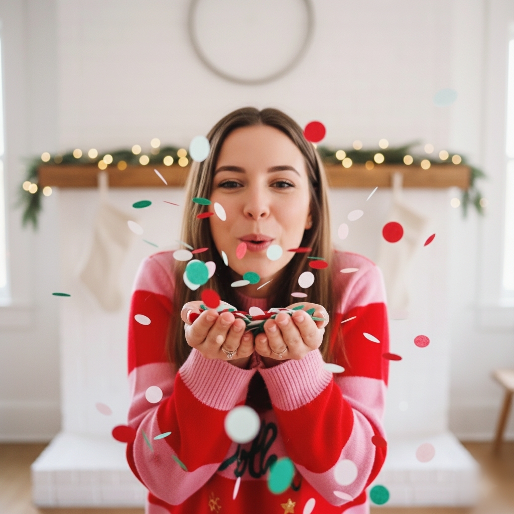 CONFETTI DE PAPEL SEDA MIX HOLLY JOLLY 30GR Y 250GR