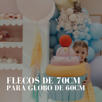 FLECOS de 70cm PARA GLOBO DE 60cm
