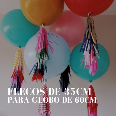 FLECOS de 35cm PARA GLOBO DE 60cm