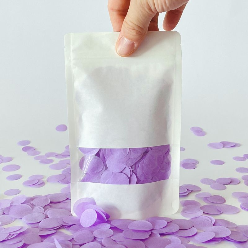 CONFETTI DE PAPEL SEDA MONOCOLOR LILA 15GR Y 30GR CONFETTI DE PAPEL SEDA MONOCOLOR LILA 15GR Y 30GR