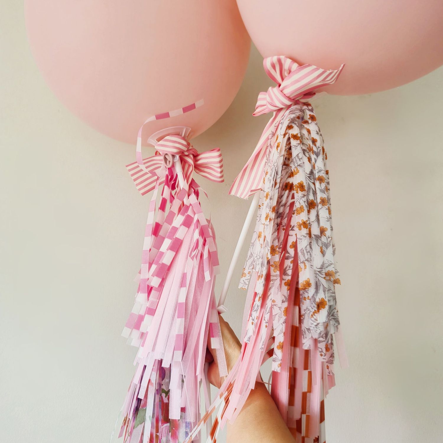SISTEMA STICK BALLOON GUIRNALDAS PINK MELON 35cmx25cm