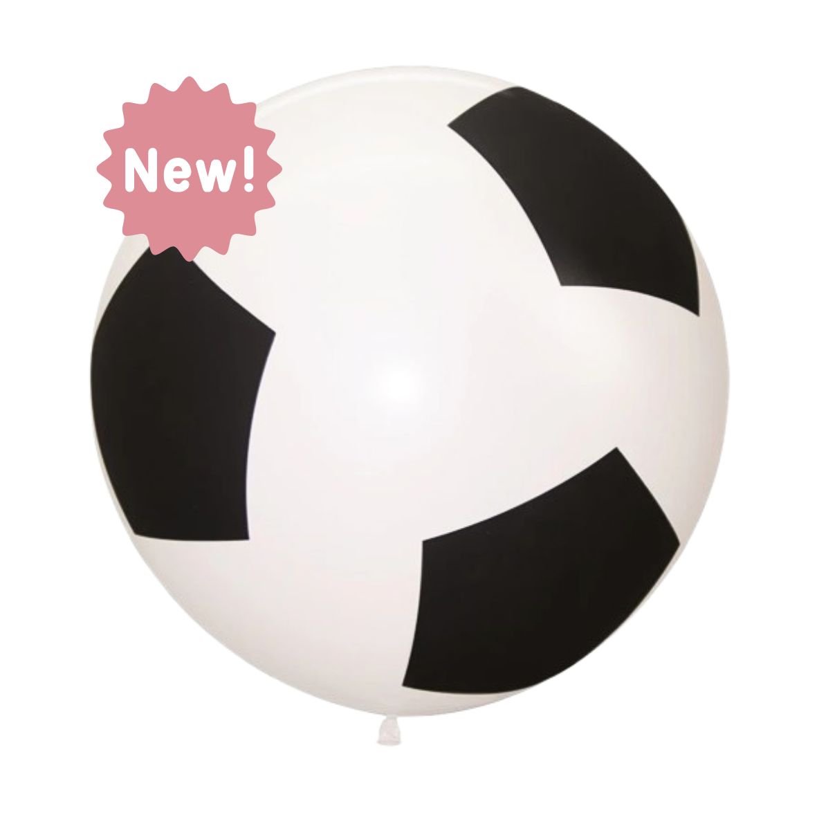 BALON FUTBOL BLANCO NEGRO XL 90cm