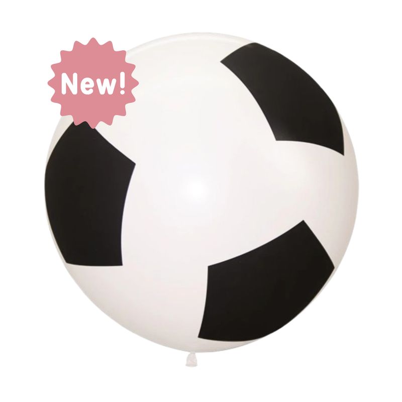 BALON FUTBOL BLANCO NEGRO XL 90cm