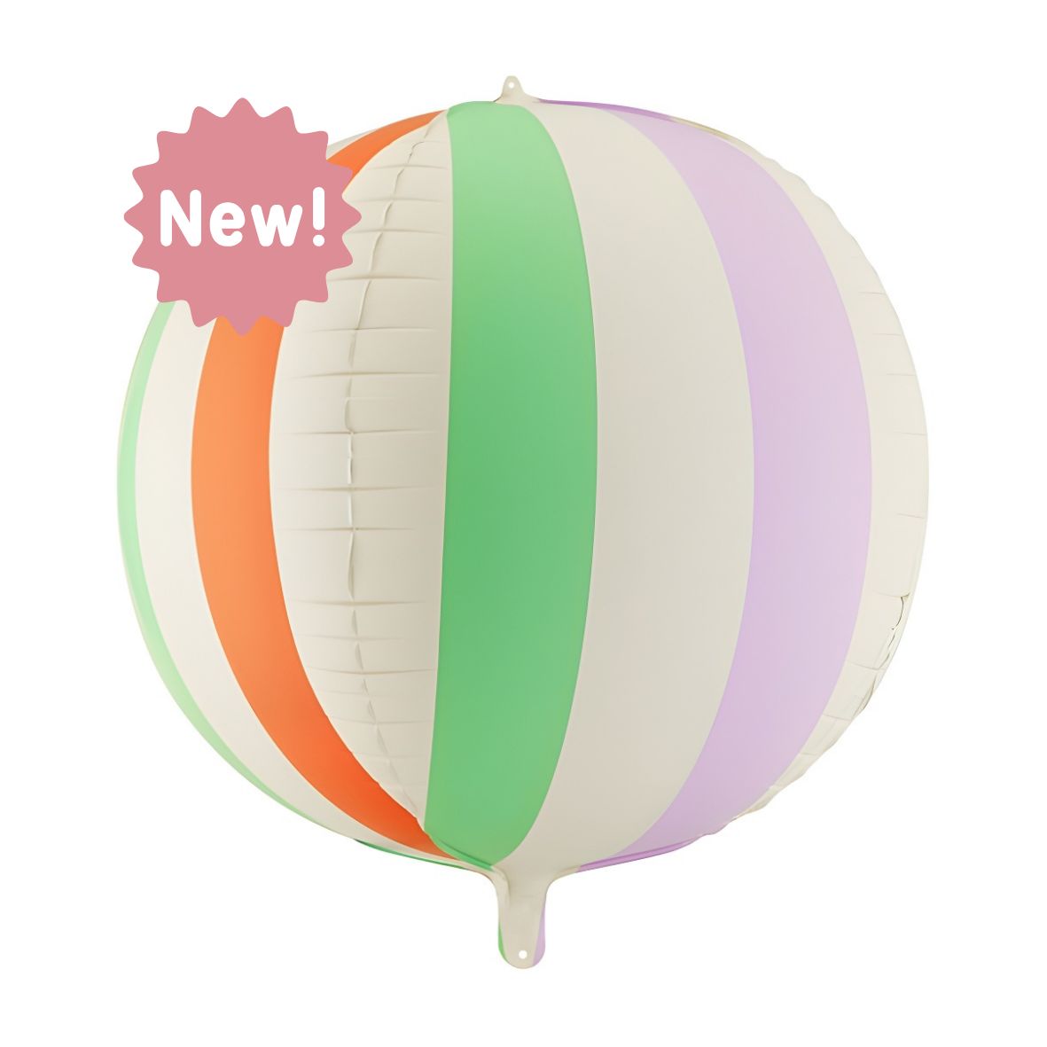 GLOBO ESFERA FOIL RAYAS PASTEL 75CM GLOBO ESFERA FOIL RAYAS PASTEL 75CM
