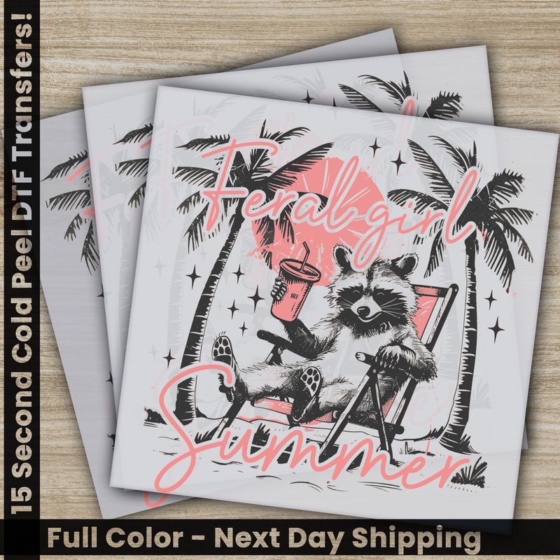 Feral Girl Summer,  Ready To Press DTF‎‎