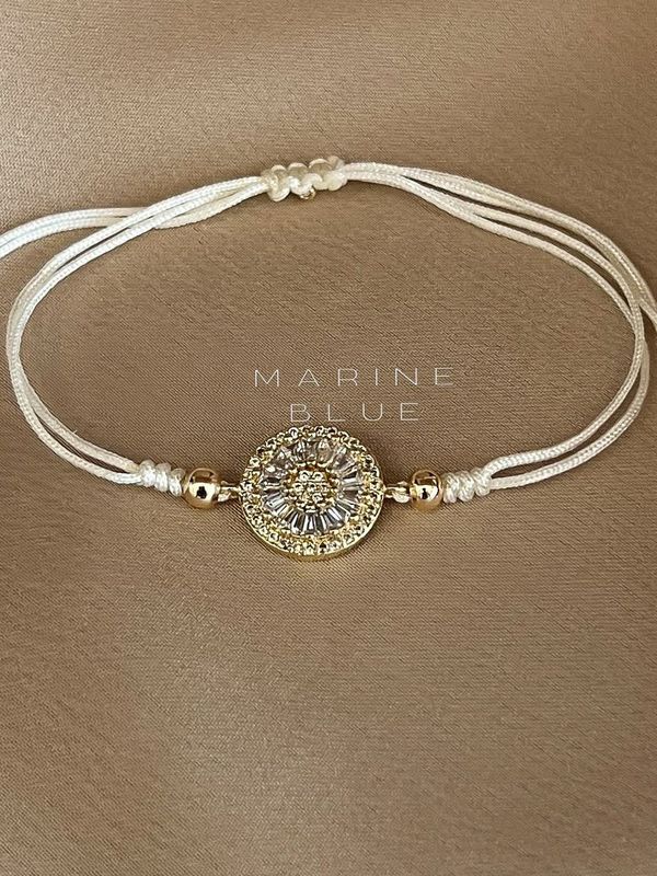 Camomile Flat Handmade Bracelet - Charm Bracelet