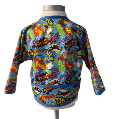 PUL Long-Sleeve Water-Resistant Bib - Boom Bang Pow