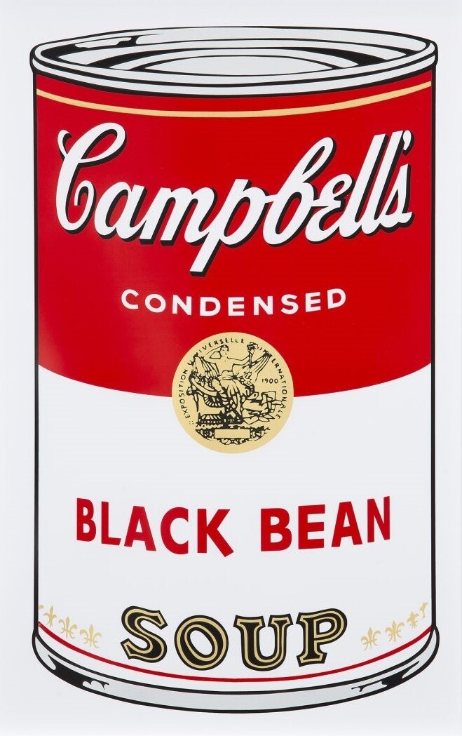 WARHOL - Soup black bean