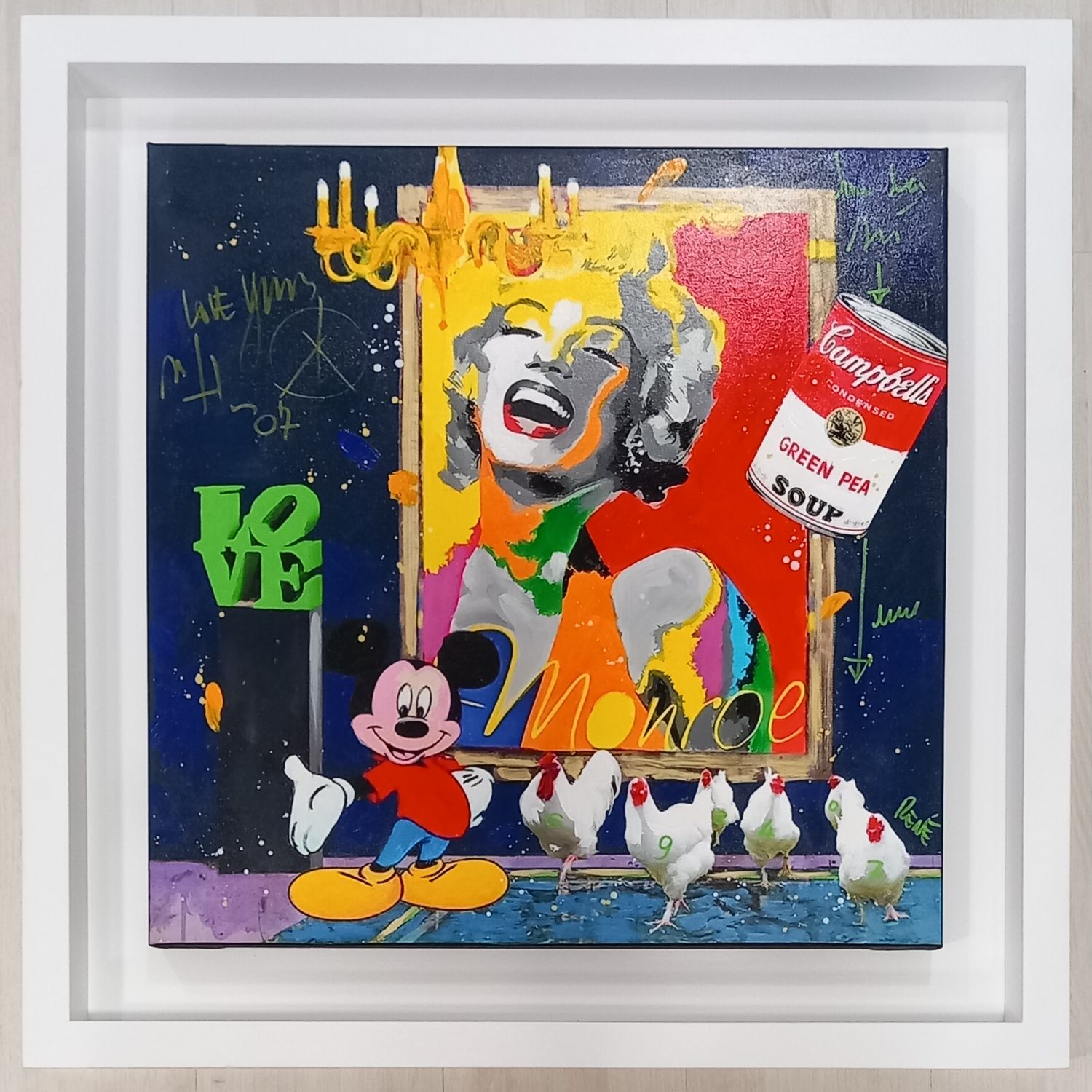 RENE&#39; - The modern lie - opera unica con cornice
