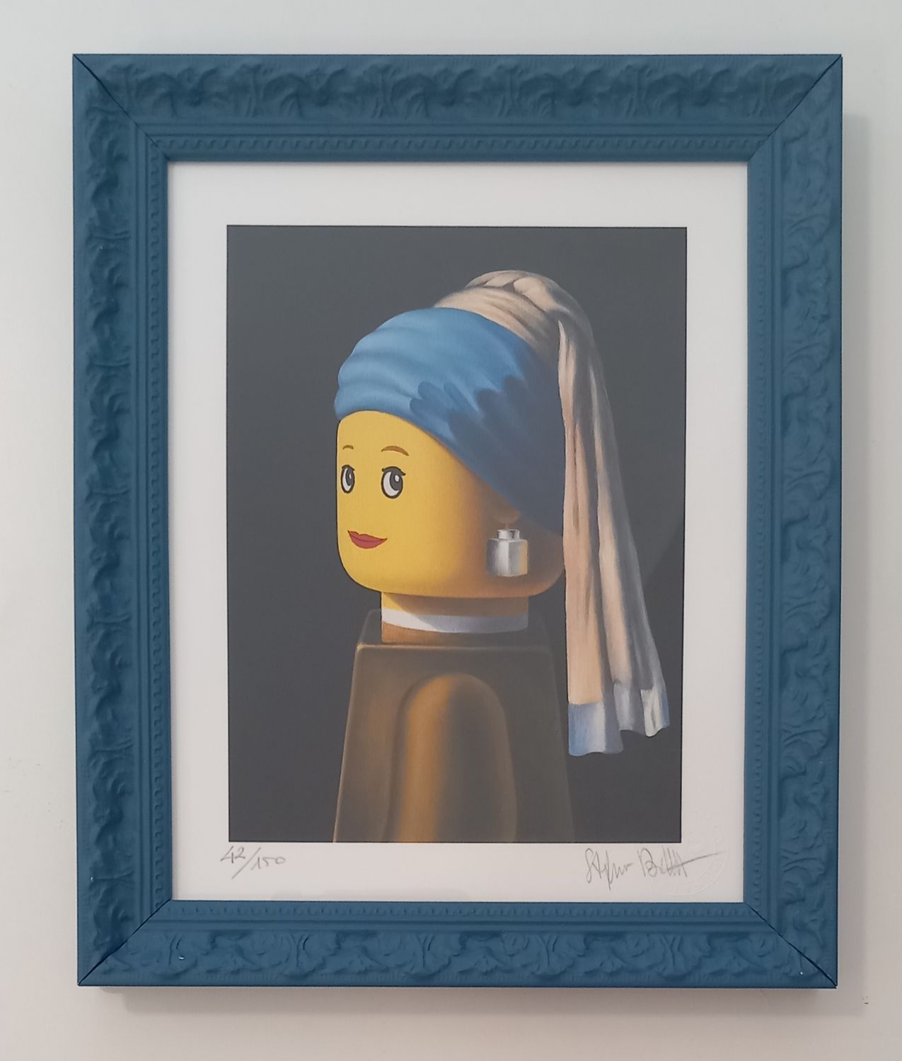 BOLCATO - Ragazza con-turbante 24x30 - con cornice