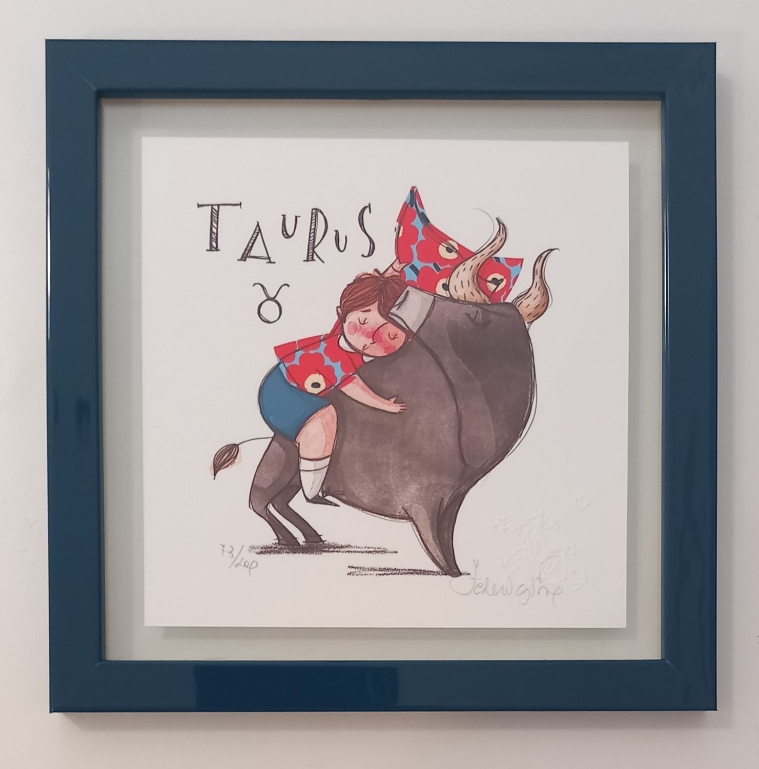 PORRO - Segno zodiacale TORO - con cornice