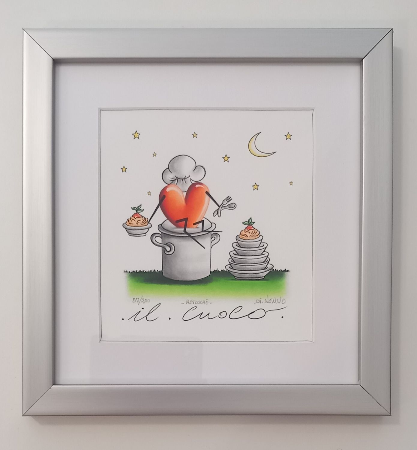 DI NENNO - Il cuoco - con cornice