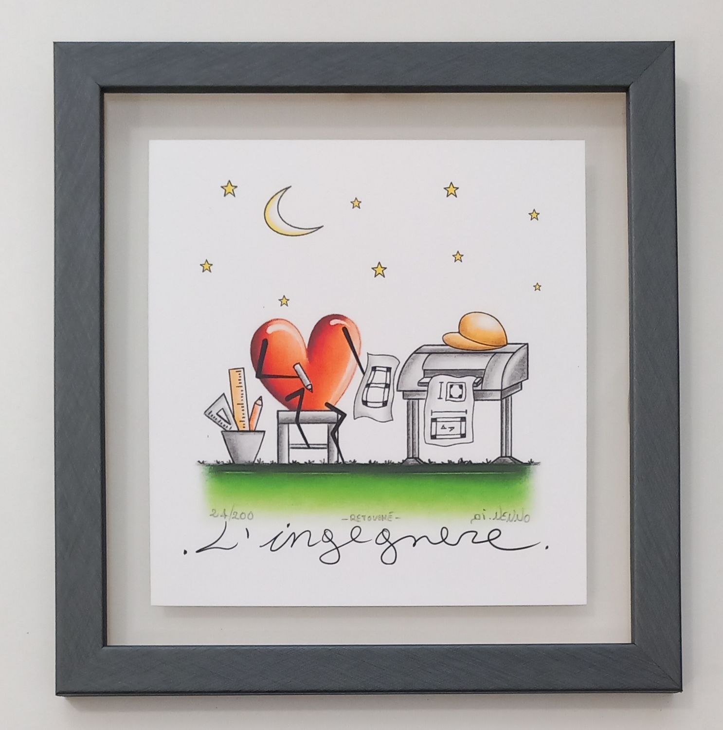 DI NENNO - L'ingegnere - con cornice