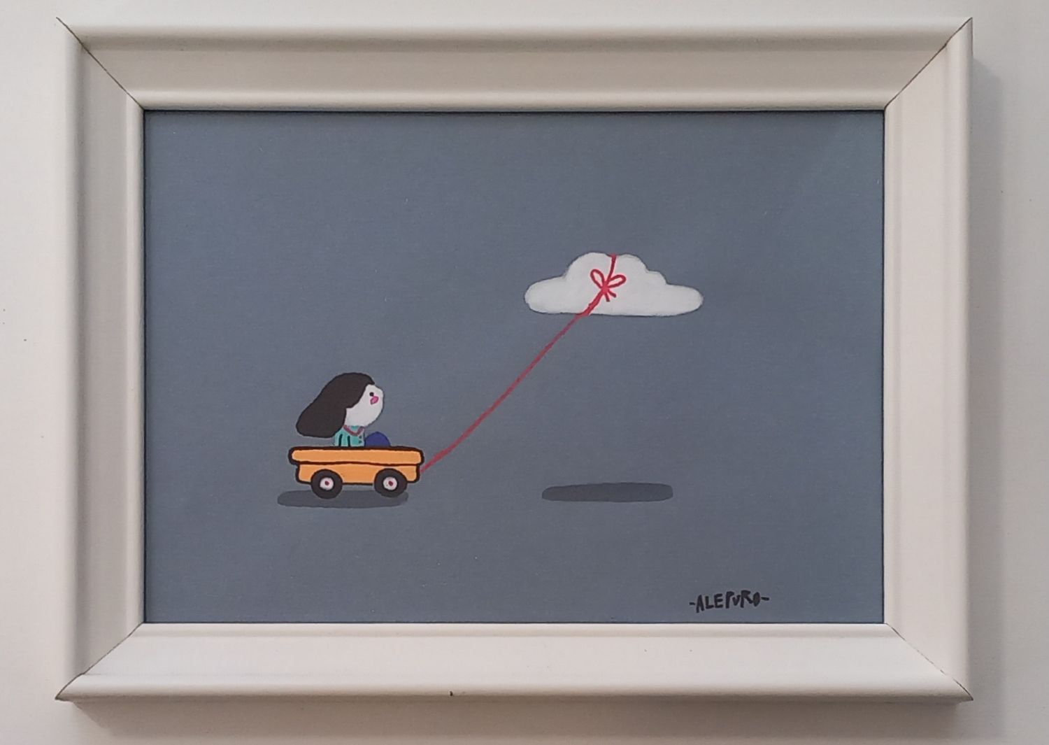 ALEPURO - Vento - con cornice vintage