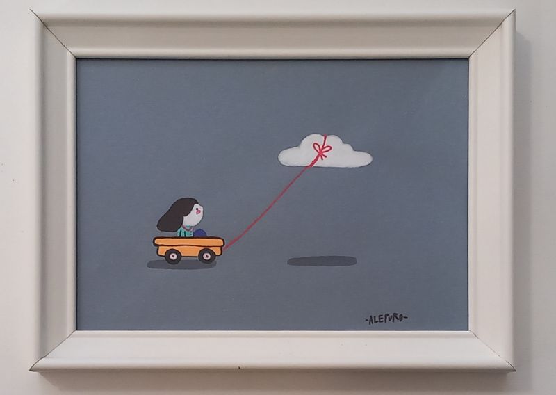 ALEPURO - Vento - con cornice vintage