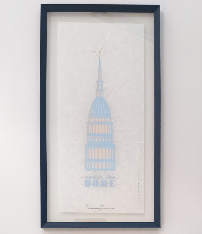 AMOROSO - Under the Dome (Carta riso) - con cornice