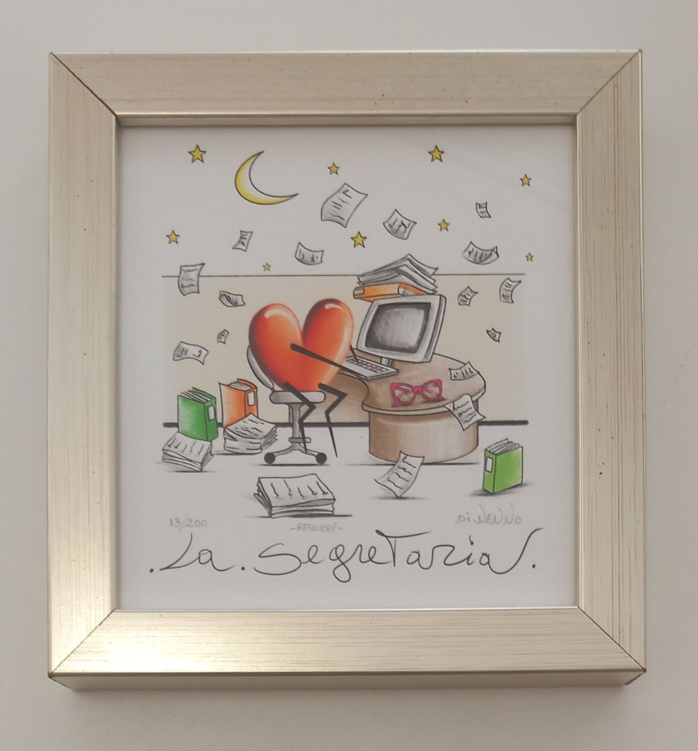 DI NENNO - La segretaria - con cornice
