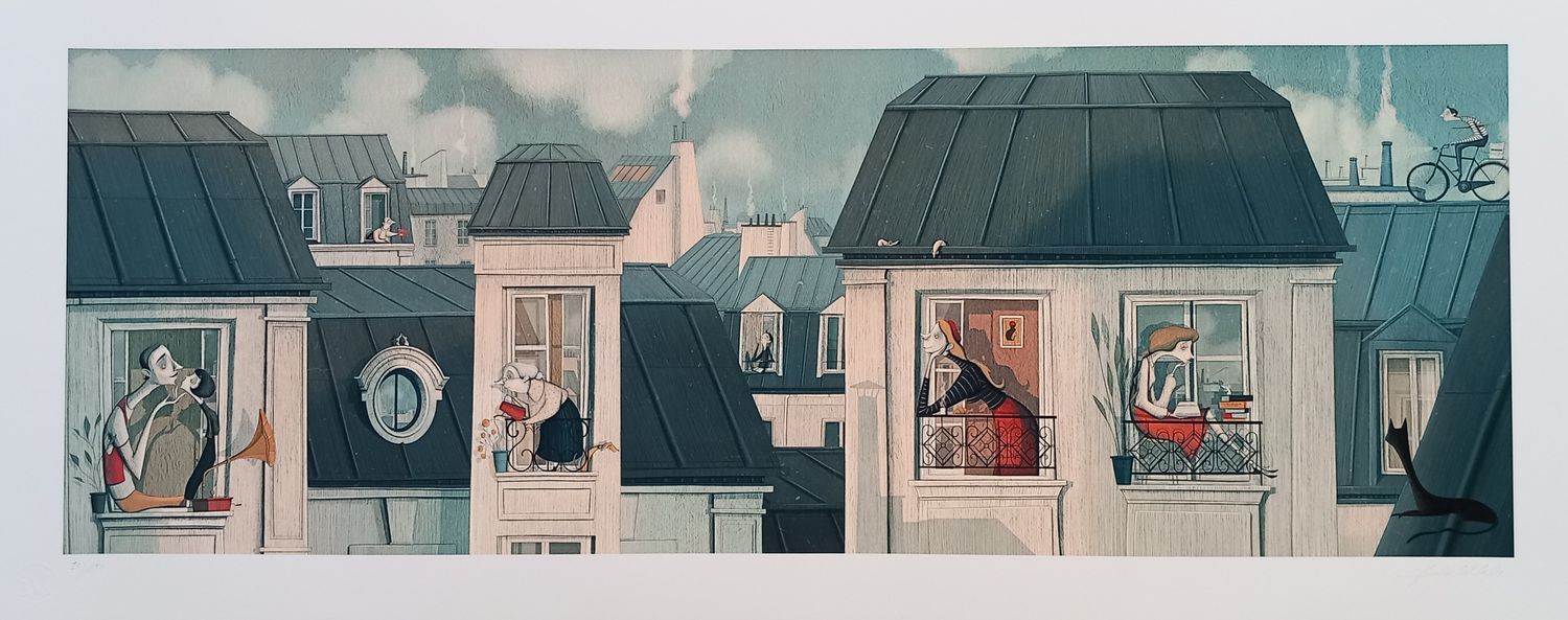 DEL MASTIO - Les toits de Paris