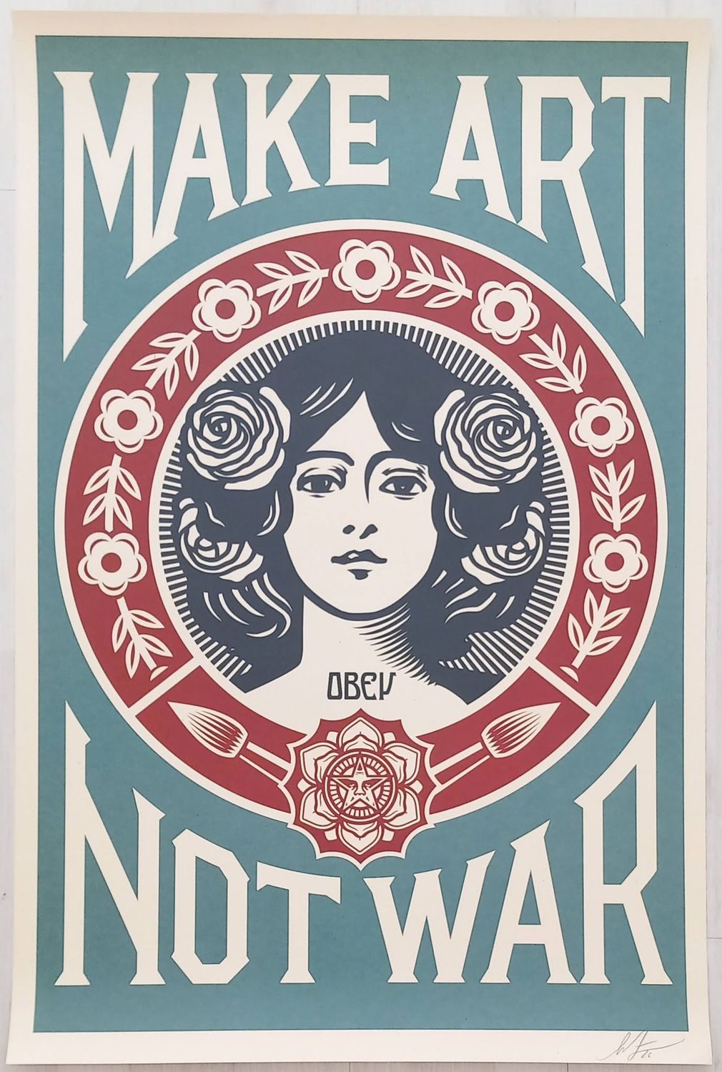 OBEY SHEPHARD FAIREY- Make art NO war