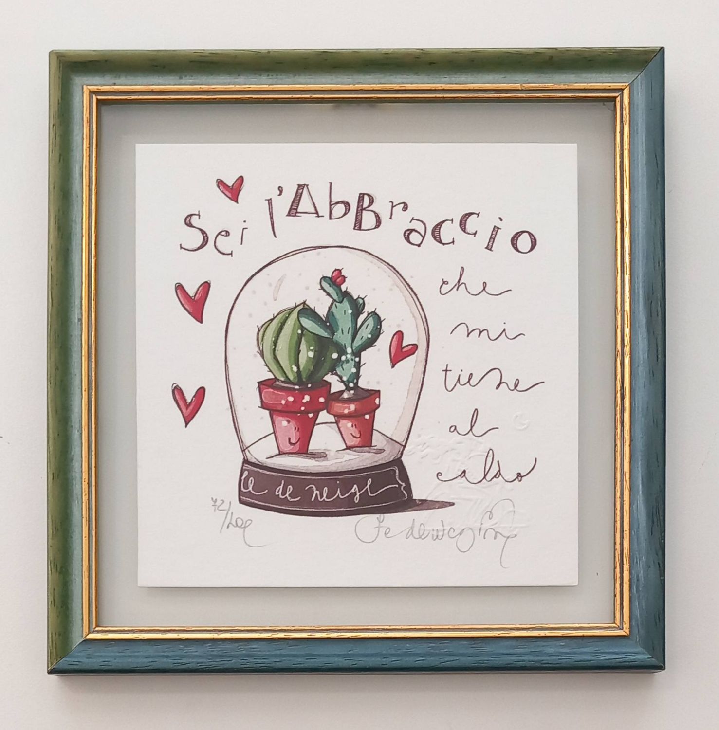 PORRO - Sei l'abbraccio - con cornice