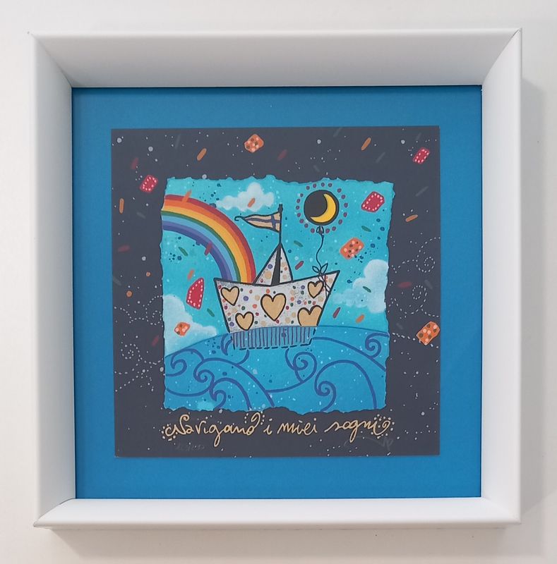 AGOSTINI - Navigano i miei sogni - con cornice