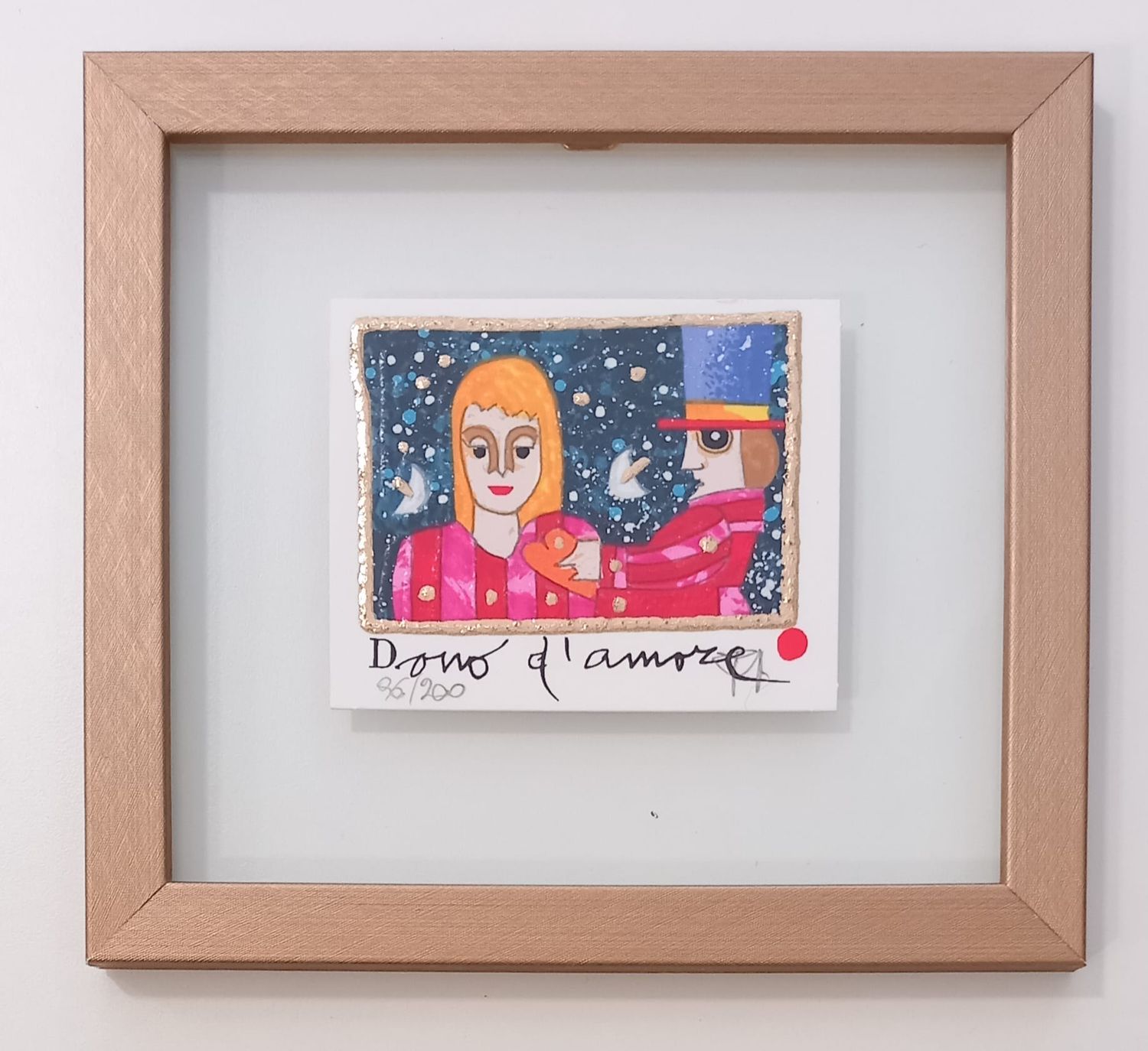 MUSANTE - Dono d'amore - con cornice