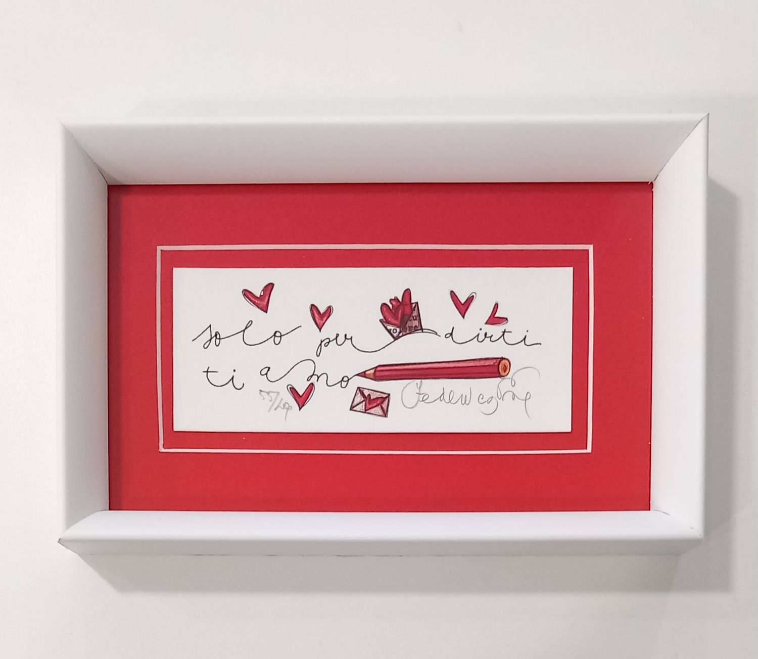PORRO - Ti amo - con cornice