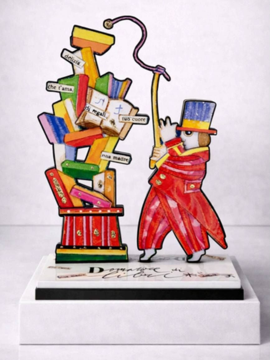 MUSANTE - Domatore di libri - scultura