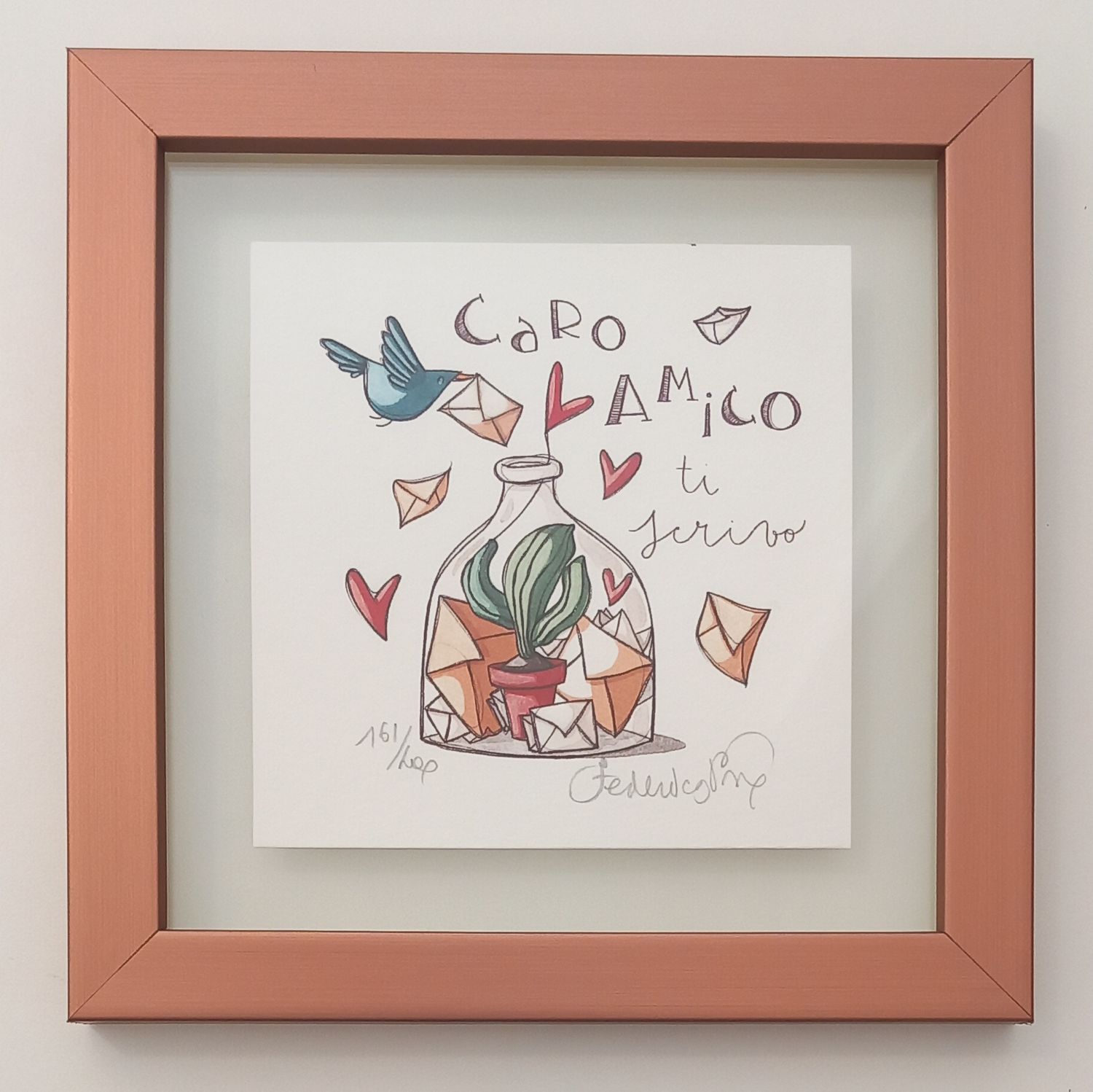 PORRO - Caro amico ti scrivo - con cornice