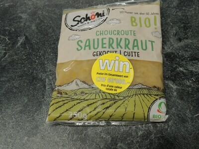 Schöni Bio Sauerkraut, gekocht