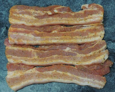 Schweins Brust, gewürzt