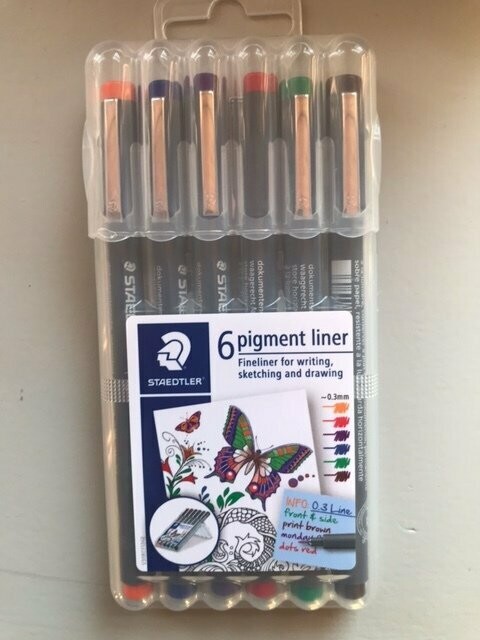 Fineliners Staedtler  6 kleuren