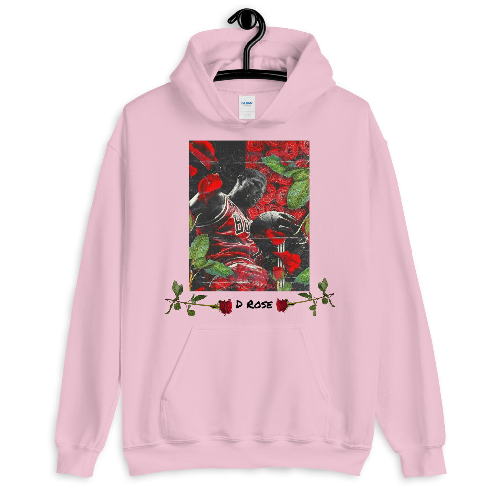 d rose hoodie red