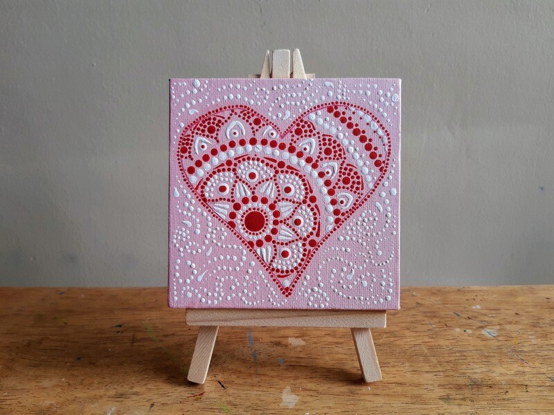 Corazon/mandala rojo