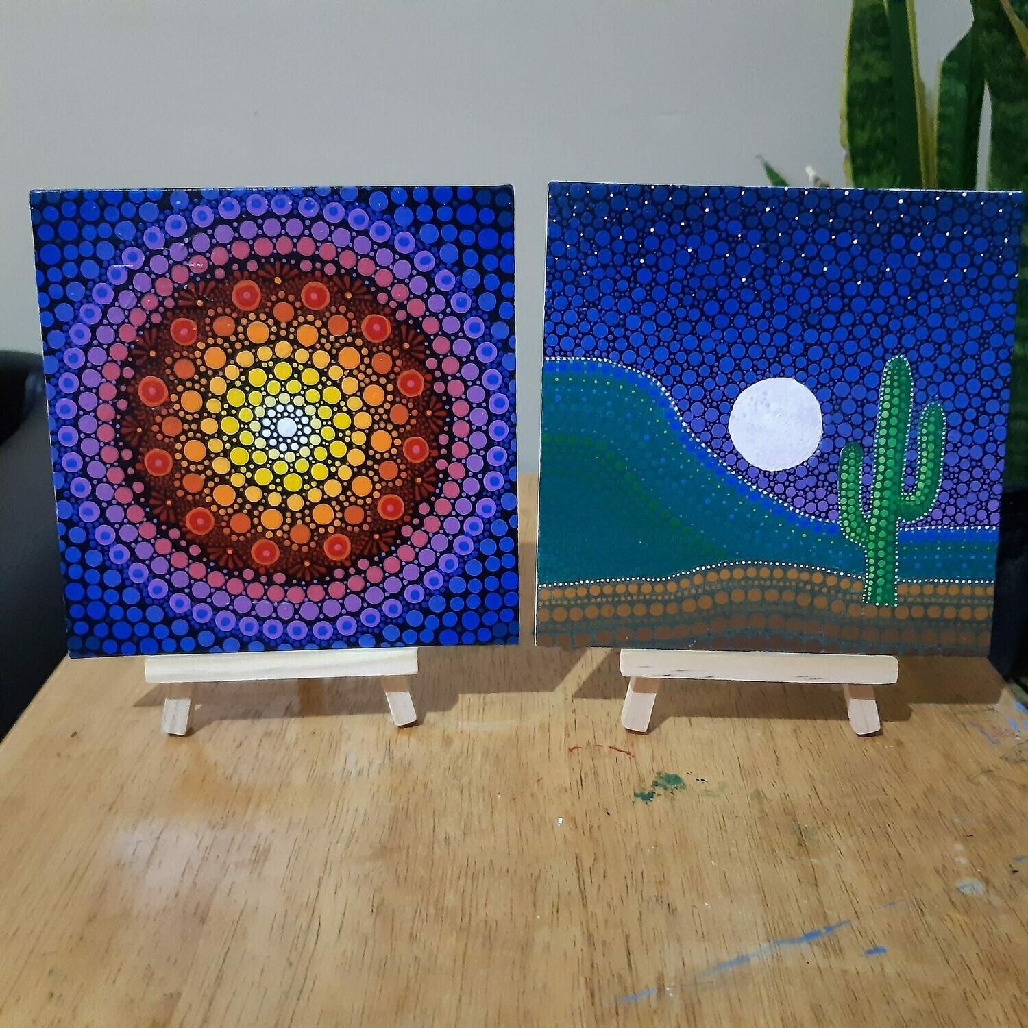 Mandala caleidoscopio/ Noche en el desierto