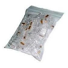 FUNDA DE CONECTORES RJ45 CAT5E 50u (100 unidades)