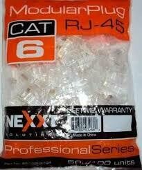 FUNDA DE CONECTORES RJ45 CAT6 50u (100 unidades)