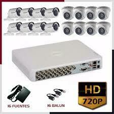 KIT DE 16  CÁMARAS TUBO/ DOMO 720P DAHUA