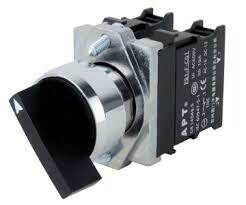 SELECTOR 22 MM METALICO 3 POSICIÓN / 1 NO+ 1 NC