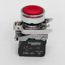 PULSADOR LUMINOSO ROJO 22 MM