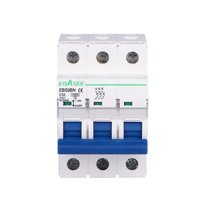 BREAKER DE RIEL 3 POLOS - 6KA/400V.