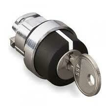 SELECTOR METALICO  22MM CON LLAVE  + 1 NO