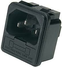 JACK CHASIS PODER AC CON PORTA FUSIBLE